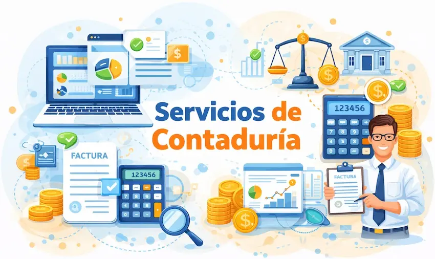 Captura de pantalla de la landing page de Contabilidad Florez
