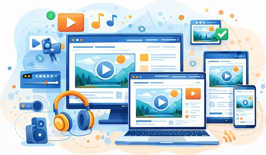 Ejemplo de imágenes responsivas y contenido multimedia